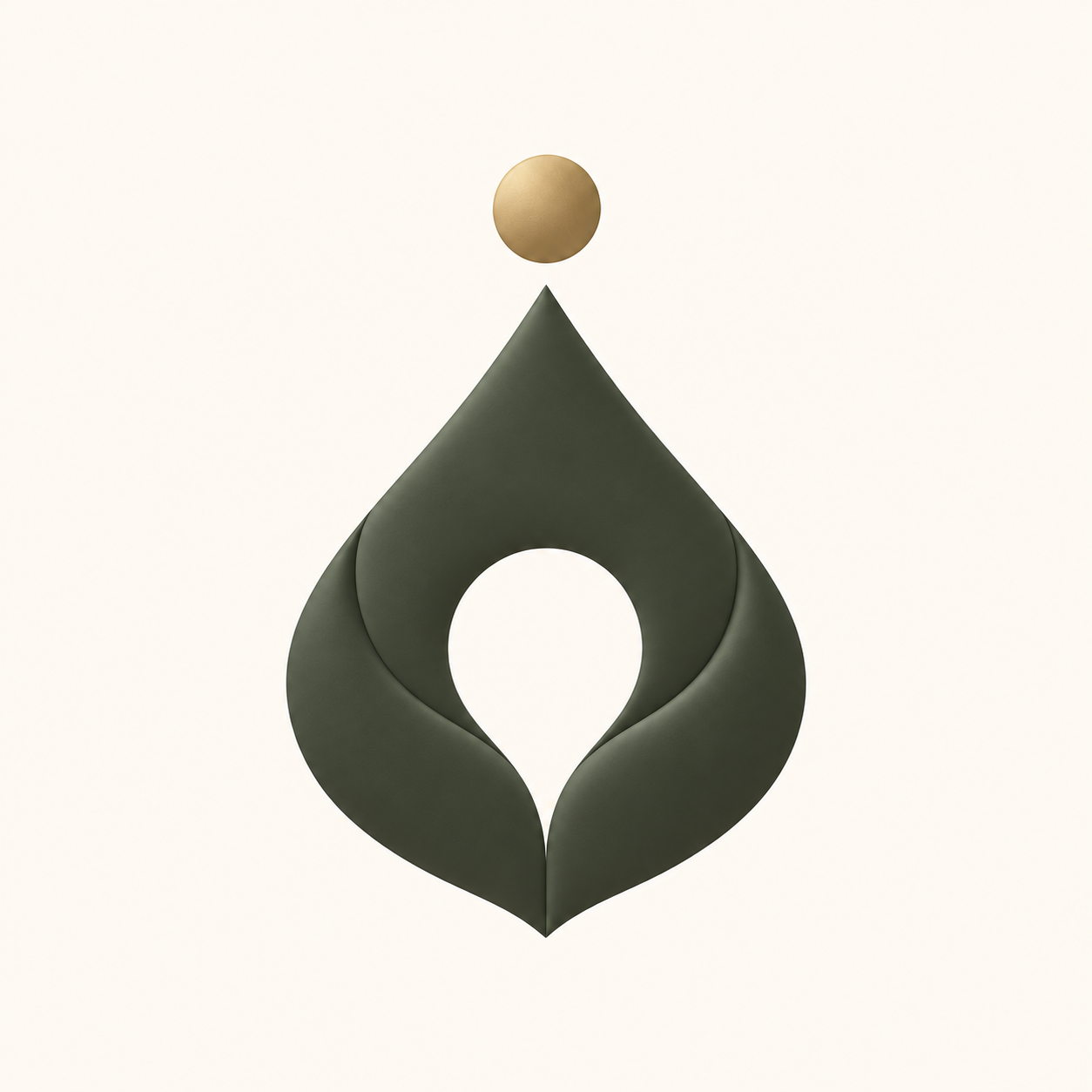 The chosen direction emblem: two curved wings pointing toward a gold light